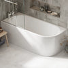 1700mm Tee Bath Panel Universal White