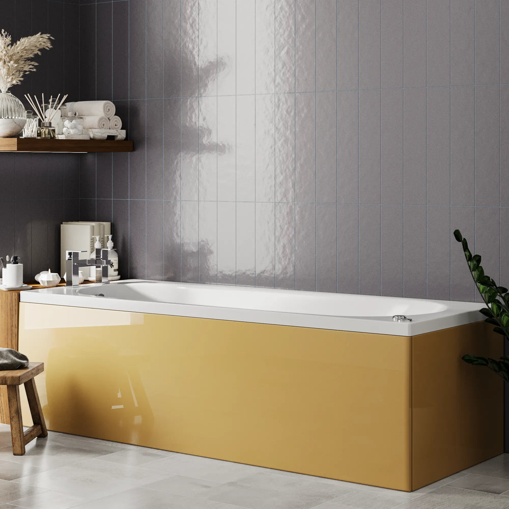 800mm MDF Acrylic End Bath Panel