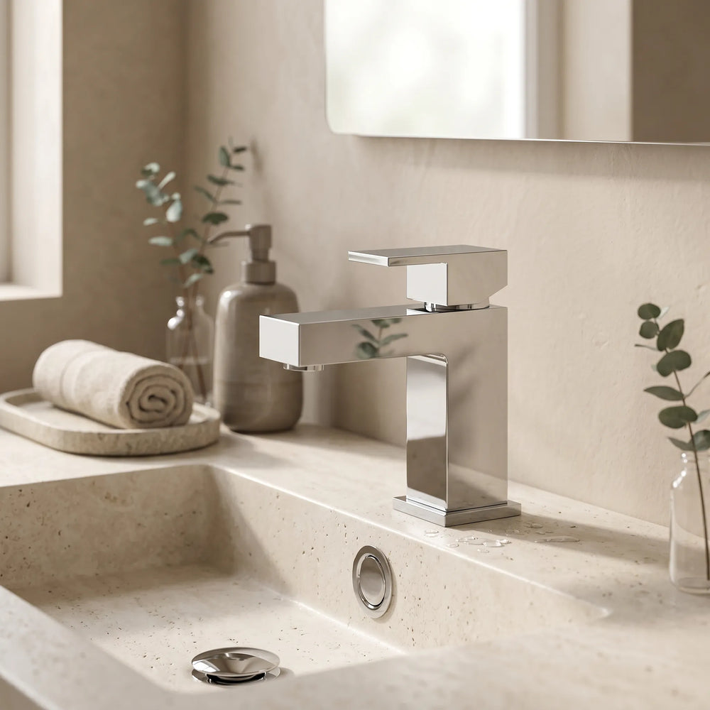 Mini Basin Mono Mixer Tap with Waste Slade