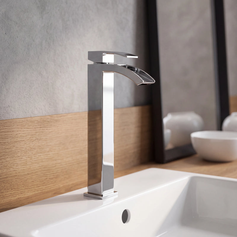 Tall Basin Mixer Tap No Waste Chrome Sidaw
