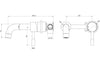 Wall Mounted Basin Tap Brushed Brass