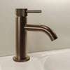 Fluted Brushed Bronze Cold Start Mono Basin Mixer inc. Waste