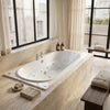 1900 x 900mm Large Double Ended 16 Jets Whirlpool Bath Stratos Duo