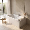 1800mm x 1100mm Vernwy Large 16 Jets Double Ended Whirlpool Bath
