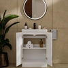 Zentro 600mm Floorstanding White Vanity Unit