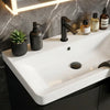Zentro 800mm Floorstanding Black Vanity Unit