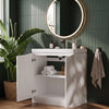 Zentro 800mm Floorstanding White Vanity Unit