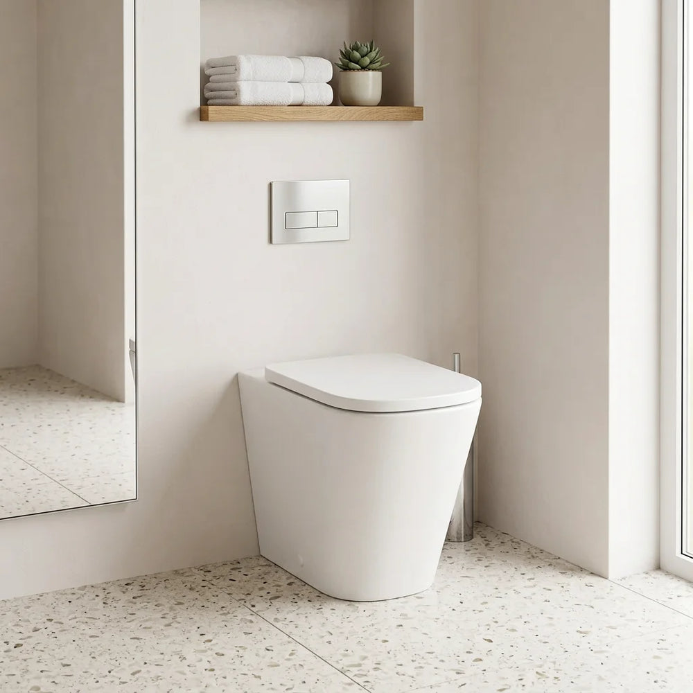 Tilia Comfort Height Rimless Back to Wall Toilet