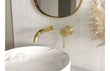 Wall Mounted Basin Tap 155mm Brushed Brass