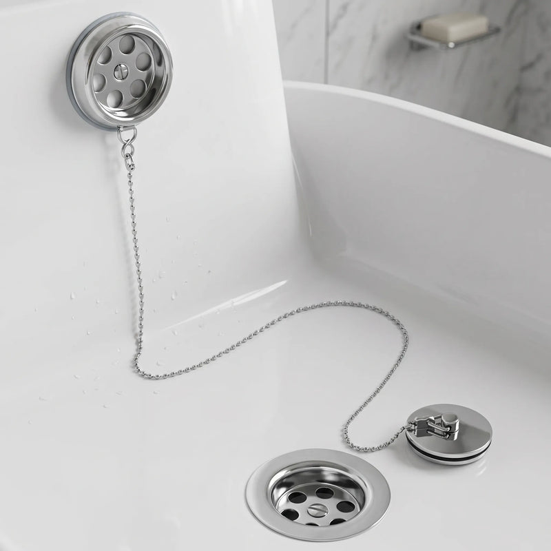 Bath Waste Plug Chain Chrome