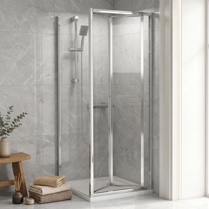 Bifold 760mm x 760mm Square Shower Enclosure Radiant