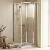 Bifold 760mm x 760mm Square Shower Enclosure Radiant