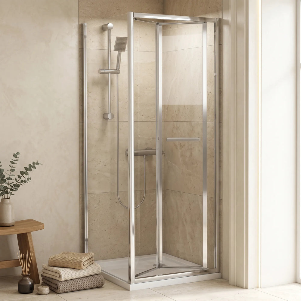 Bifold 760mm x 760mm Square Shower Enclosure Radiant