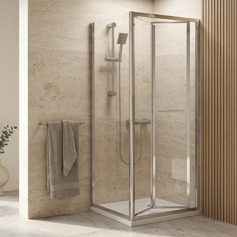 Bifold 760mm x 760mm Square Shower Enclosure Radiant