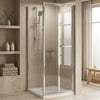 Bifold 900mm x 800mm Rectangle Shower Enclosure Radiant
