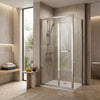 Bifold 900mm x 800mm Rectangle Shower Enclosure Radiant