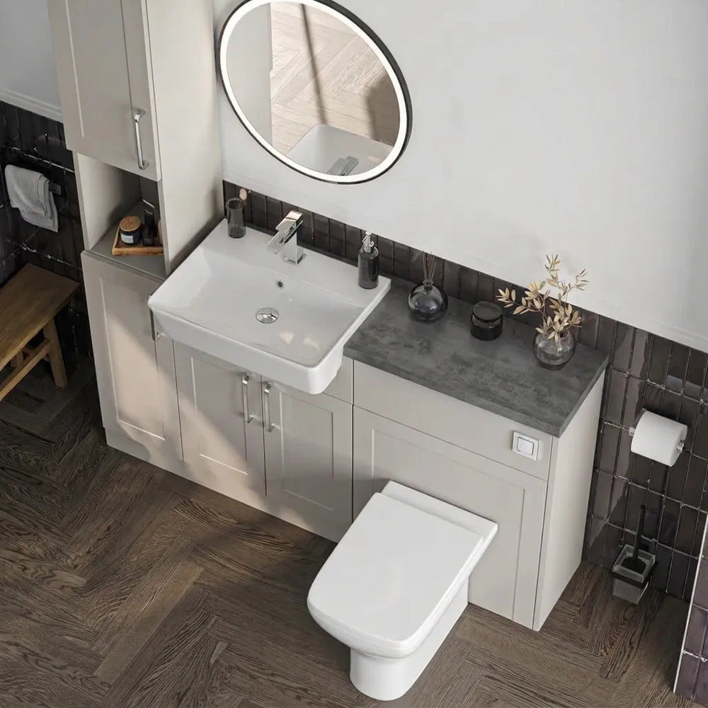Oliver Cashmere Shaker Fitted Furniture Combination with Tall Boy Storage
