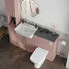 Oliver Pink Shaker Fitted Furniture Combination with Tall Boy Storage
