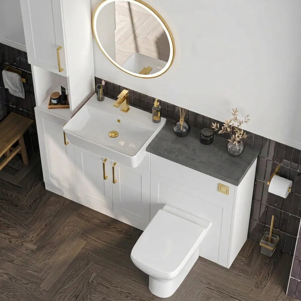 Oliver White Shaker Fitted Furniture Combination with Tall Boy Storage