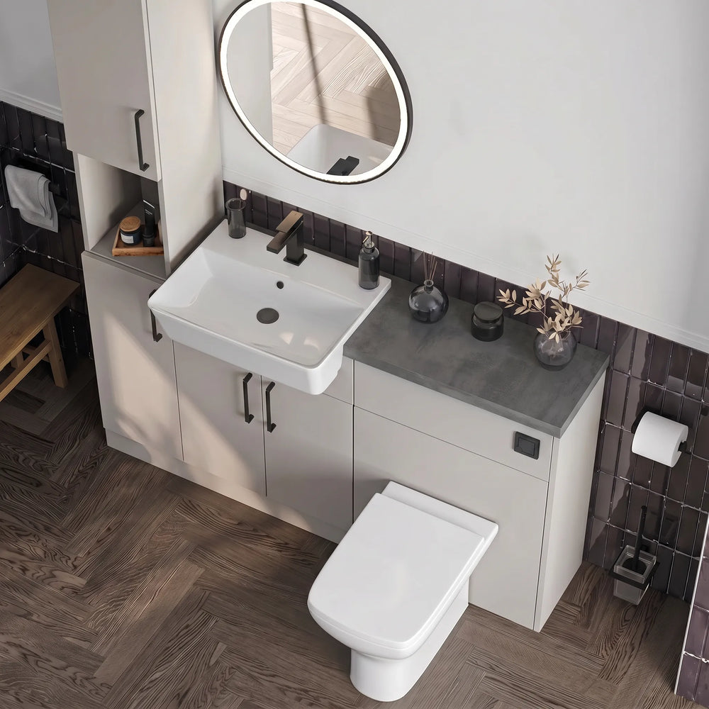 Oliver Modern Cashmere Fitted Furniture Combination with Tall Boy Storage