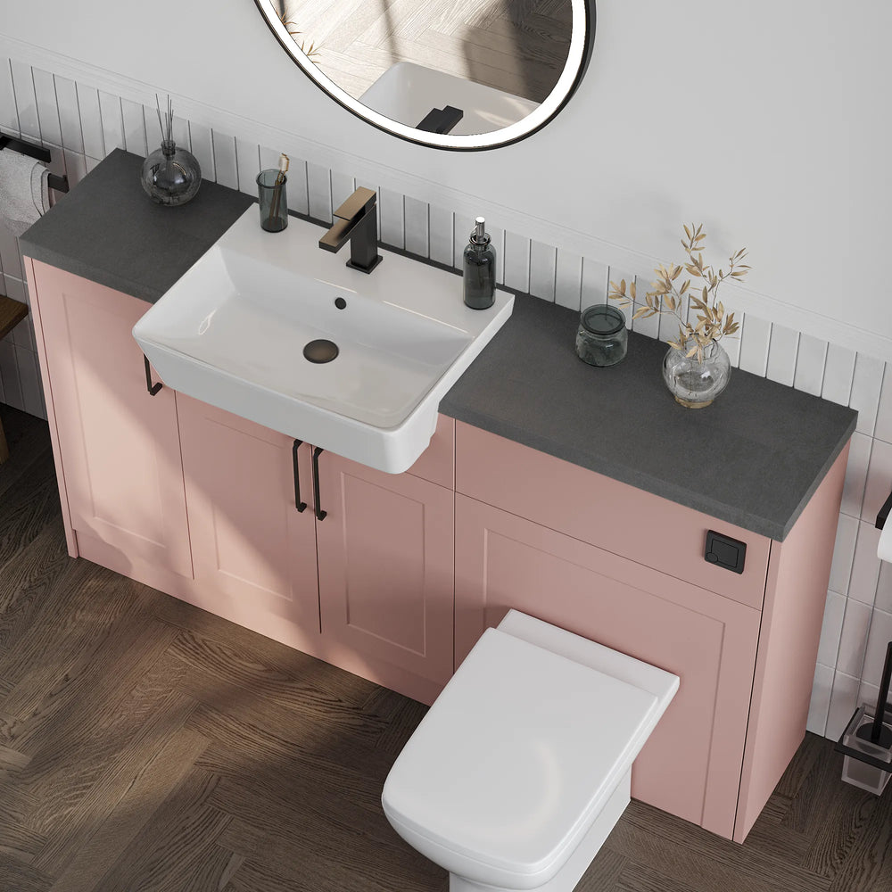 Oliver Pink Shaker Fitted Furniture Combination