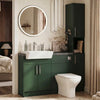 Oliver Modern Green Fitted Furniture Combination with Tall Boy Storage