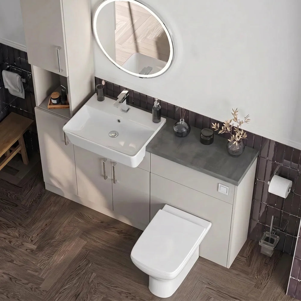 Oliver Modern Cashmere Fitted Furniture Combination with Tall Boy Storage