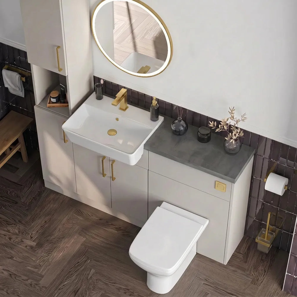 Oliver Modern Cashmere Fitted Furniture Combination with Tall Boy Storage