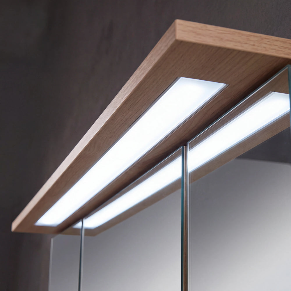 Pelipal Cassca Mirror Cabinet with LED Canopy