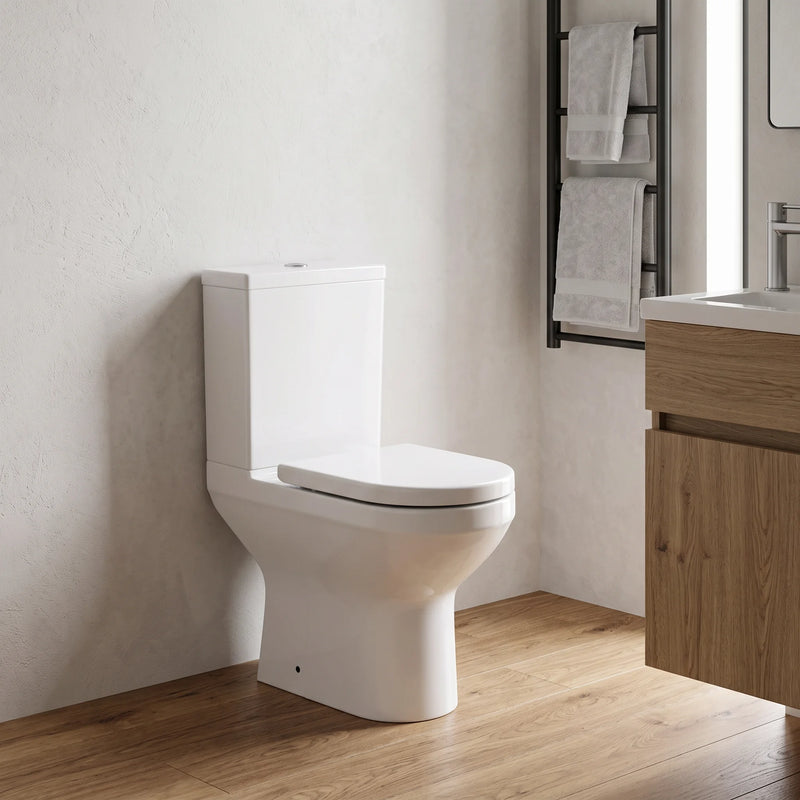 Charlie Comfort Height Rimless Close Coupled Toilet