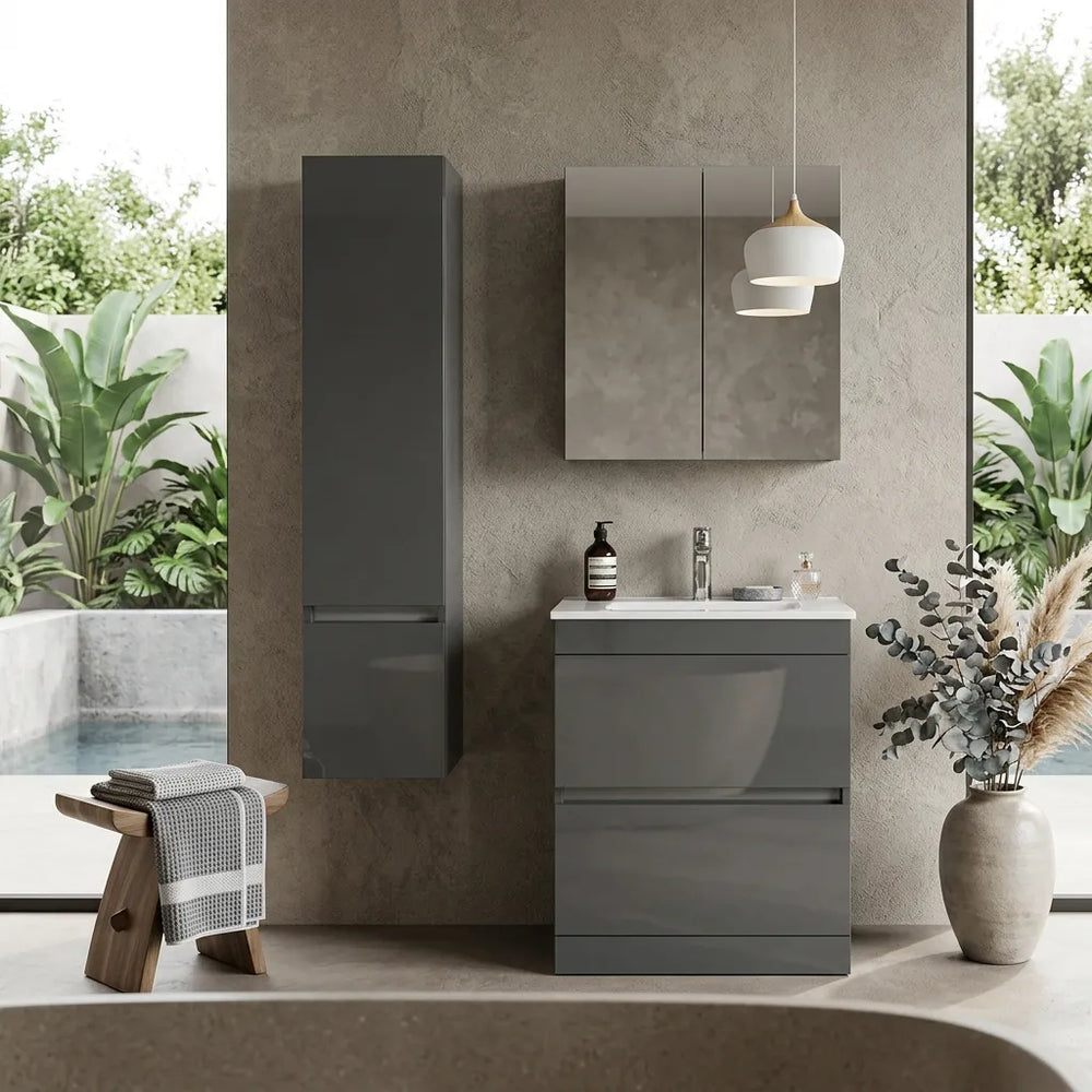 Pemberton Handleless Tallboy Grey