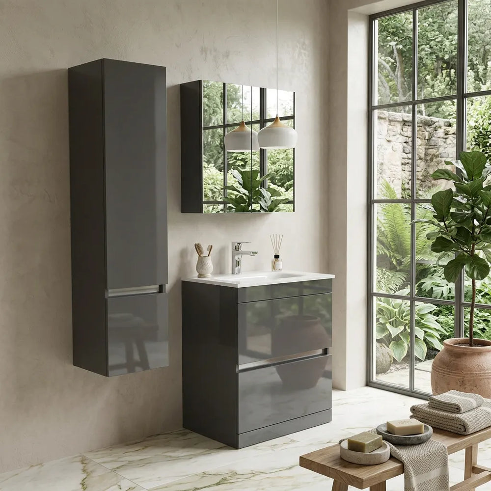 Pemberton Handleless Tallboy Grey