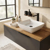 Square Countertop White Basin
