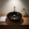 Monaco 400mm Round Countertop Black Basin