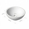 Monaco 400mm Round Countertop Black Basin