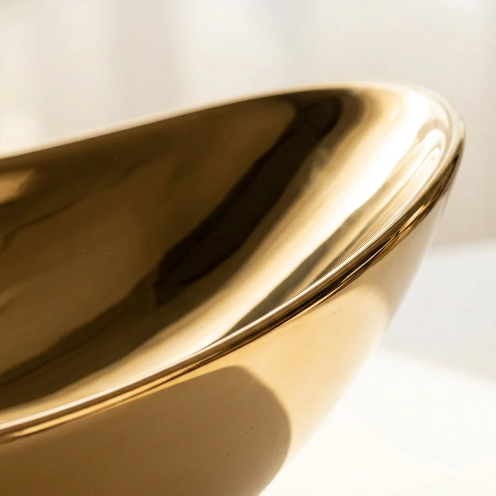 Addison Gold Oval Countertop Basin 620mm Vitreous China