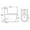 Carolina Comfort Height Fully Enclosed Toilet
