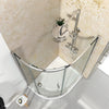 900mm x 900mm Semi Frameless Quadrant Odessa