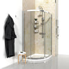 900mm x 900mm Semi Frameless Quadrant Odessa