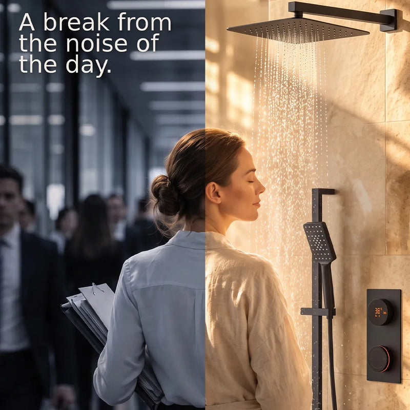 Digital Shower Valve Rectangular Cyber