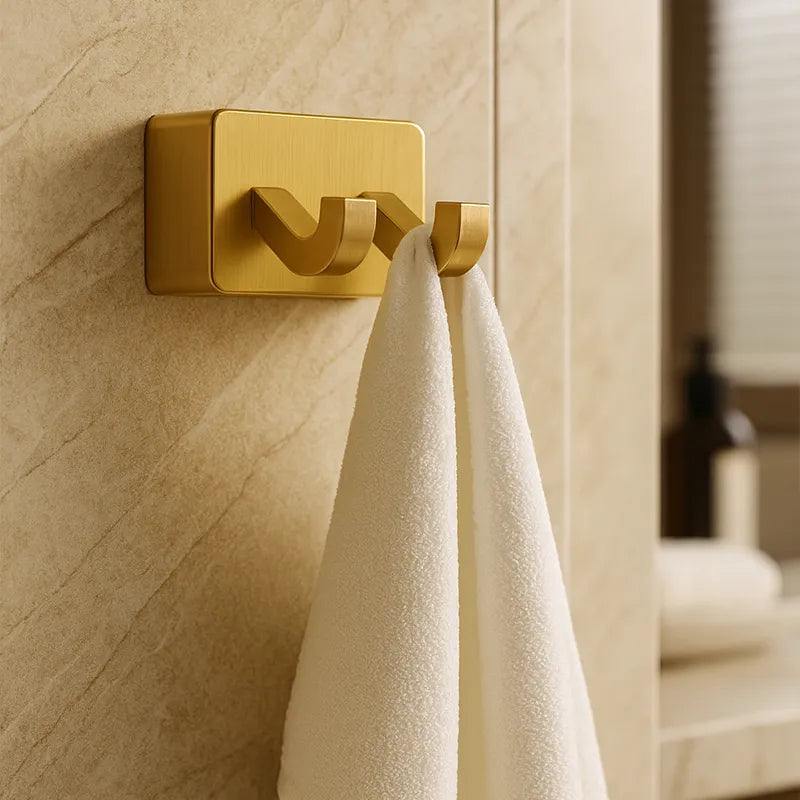 Robe Hook Brushed Brass Lima