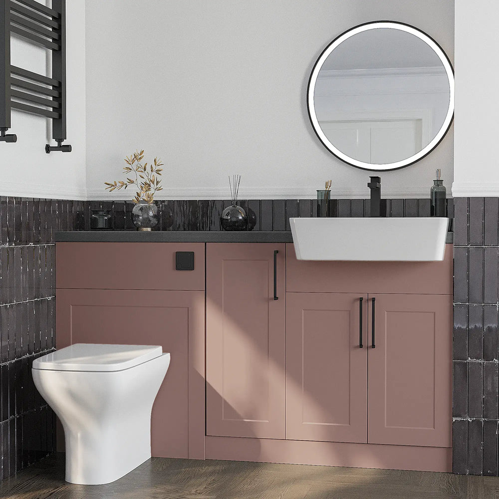 Oliver Pink Shaker Fitted Furniture Combination