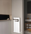 800 x 370 Carisa Elvino Aluminium Vertical Radiator & Towel Rail