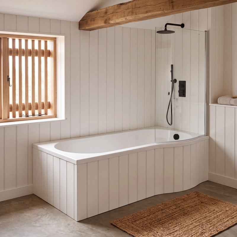 1700 x 700mm Shower Bath Ethan
