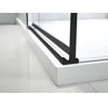 Aquaglass Sphere 1200 Slider Matt Black & Clear Glass