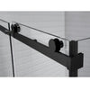Aquaglass Sphere 1200 Slider Matt Black & Clear Glass