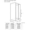 Reduced Height 900 x 1750 Bifold Door Radiant