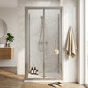 Bifold 800mm x 800mm Square Shower Enclosure Radiant