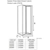 800 x 1750 Reduced Height Bifold Door Radiant