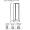760 x 1750 Reduced Height Bifold Door Radiant